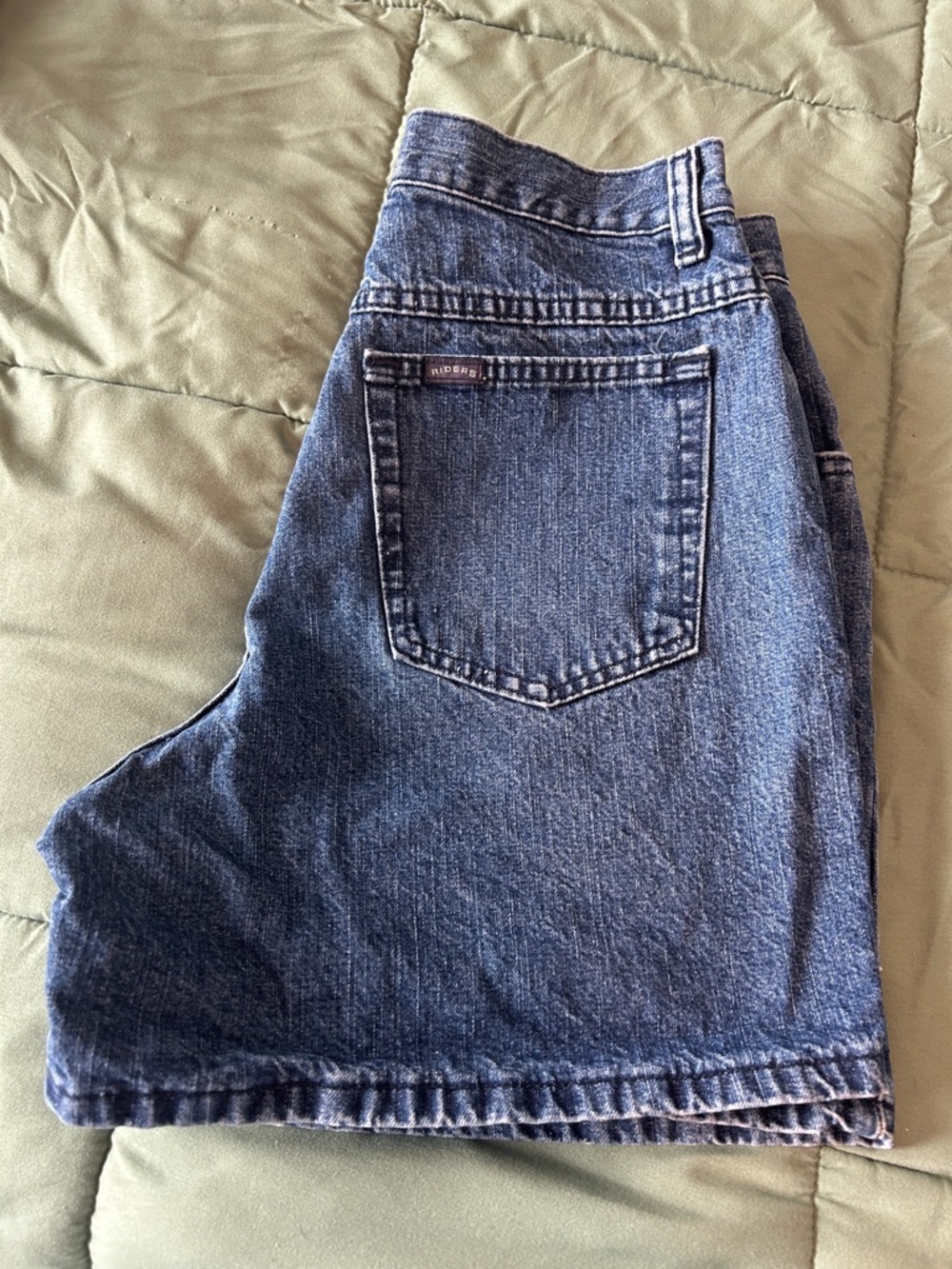 90s vintage High-Waist Riders Denim Shorts